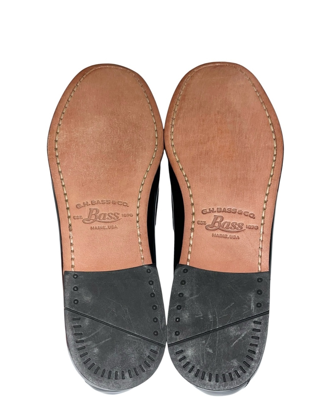 🌟EC🌟 GH Bass Walter Black Leather Penny Loafer - Men's Size 9 - Picture 9 of 11
